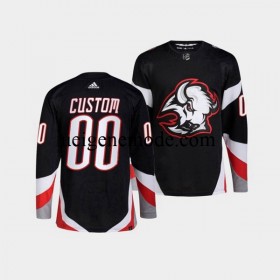 Herren Buffalo Sabres CUSTOM Eishockey Trikot Adidas 2022-2023 Reverse Retro Schwarz Authentic